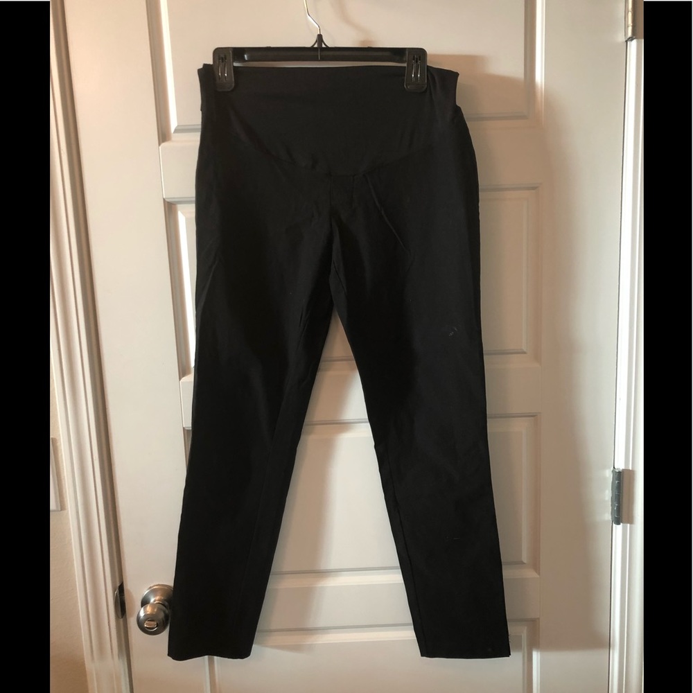 Maternity Straight Leg Black Pants Size 4